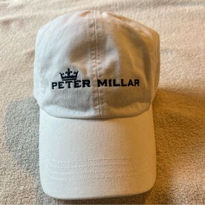 Peter Millar White Cotton Baseball Cap